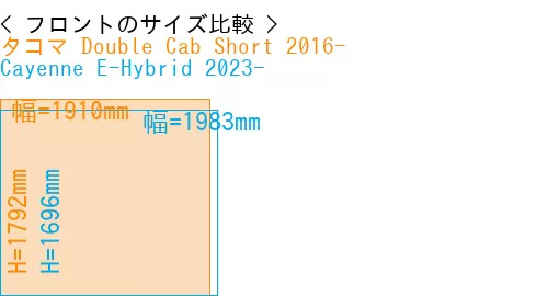 #タコマ Double Cab Short 2016- + Cayenne E-Hybrid 2023-